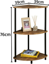 Load image into Gallery viewer, Homme Concept - 2/ 3 Tier Corner Shelves with Storage, Side Table, Nightstand, Coffee Table for Living Room, Hallway, Bedroom, Home Office, Home Décor Norsk Industrial Design