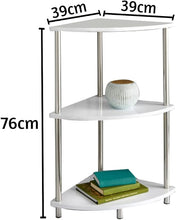 Load image into Gallery viewer, Homme Concept - 2/ 3 Tier Corner Shelves with Storage, Side Table, Nightstand, Coffee Table for Living Room, Hallway, Bedroom, Home Office, Home Décor Norsk Industrial Design