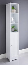 Load image into Gallery viewer, Homme Concept - White Tall Bathroom Cabinet, Narrow Bathroom Storage Cabinets Unit, Free Floor Standing Tallboy Cupboard, Slimline Multi-Purpose Organiser for Bathroom, Living Room, Kitchen, Hallway