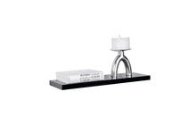 Load image into Gallery viewer, Homme Concept – High Gloss Floating Shelves, Black Wall Shelf with Invisible bracket, Display Shelves for Books, Photos, Ideal Home Decor Accessories for Bedroom, Living Room, Office, Kitchen.