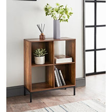 Load image into Gallery viewer, Homme Concept – Storage Unit, Walnut Living Room Bookcases and Shelving Unit, Storage Shelves, Kids Bookcases, Free Standing Wooden Bookcase, Storage Organiser, BookShelf for Home