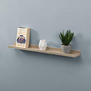 Homme Concept - 48/ 80 cm, Set of 2 Photo Shelf, Wall Picture Shelves, Floating Shelves, Display Shelf, Picture Ledges, Wall Shelves Decor for Bedroom, Living Room, Kitchen, Bathroom